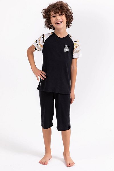 Rolypoly Infnty Black Boy Bermuda Suit Rp2729-c Msd