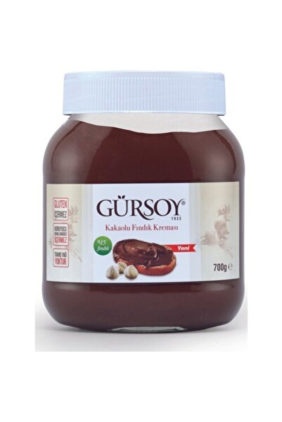 Gürsoy Kakaolu Fındık Kreması - Kakaolu Fındık Kreması 700 gr Cam Kavanoz