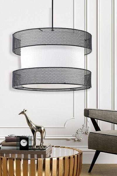 Hmydesign Black and White Mdrn-45 Recontrer Chandelier