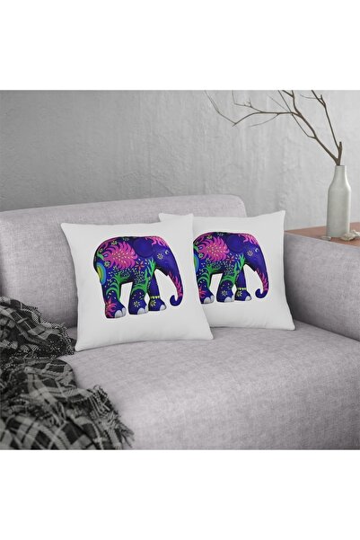 LADİJİTAL BASKI ÇÖZÜMLERİ Сатиновий чохол для подушки з зображенням слона