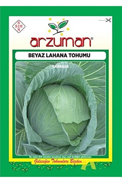 Arzuman 2500 Adet Sebze Beyaz Lahana Tohumu