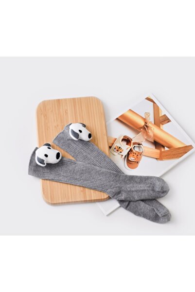 Little Ya Ya Love جوارب رمادية على شكل كلب لطيف للجنسين (رمادي)