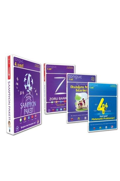Tonguç Yayınları Tonguç 4. Sınıf Şampiyon Paketi Set 3 Kitap 2021 - 2022