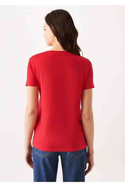 Mavi Cat Printed Red T-Shirt Slim Fit / Slim Fit 1610143-70467