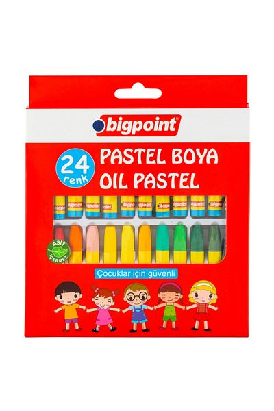 Bigpoint ألوان الباستيل الزيتية 24 لون