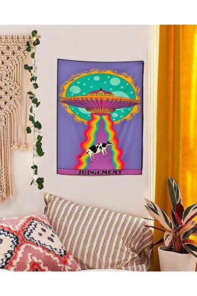 Buka Shops Alien Ufo 3 'lü Duvar Halısı Seti