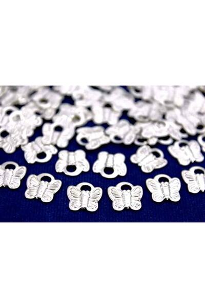 yfhobi 8 Adet - 11 Mm Kelebek Desen Nikel Kaplama Metal Pul, Takı Malzemesi, ...