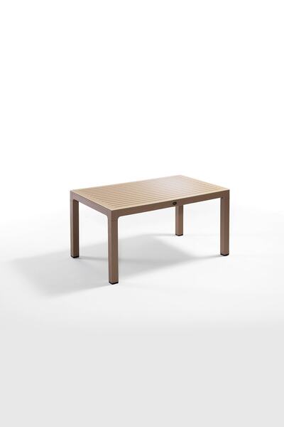 Novussi Bamboo 6lı Bahçe Balkon Masa Takımı(Çöl Kahve-Cappuccino)