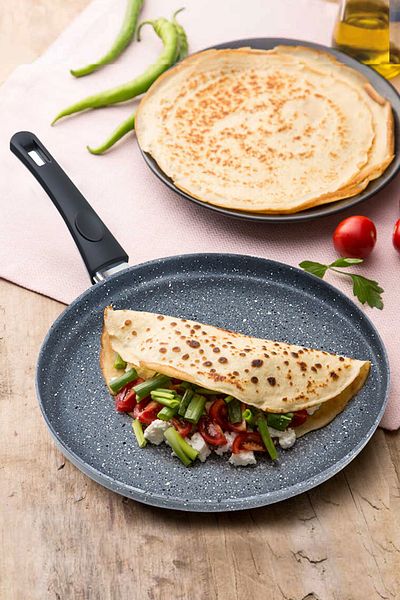 Eda Zetra 28 Cm Cast Iron Pancake Crepe Pan Gray