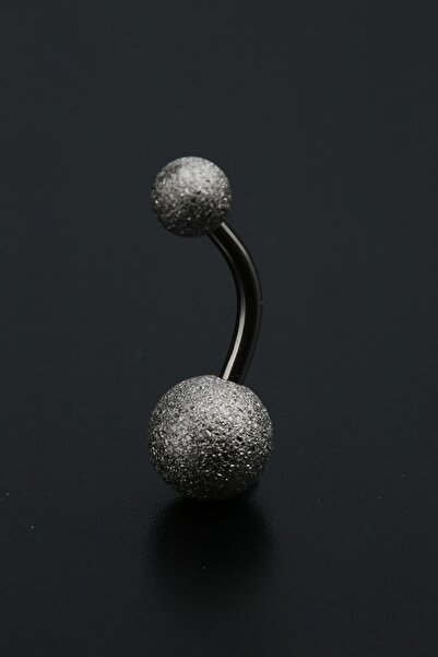 Vilma Aksesuar Cerrahi Çelik Göbek Piercing Gümüş Renk (10mm)