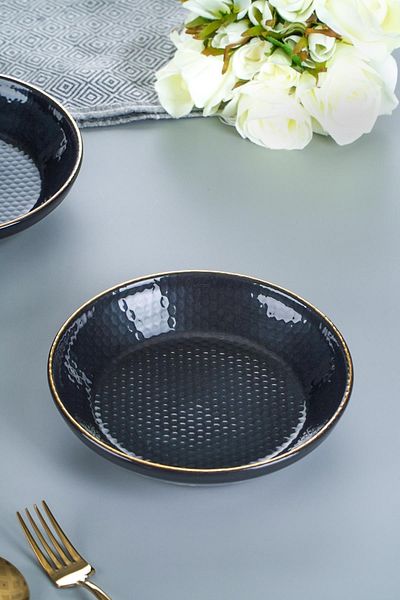 ACAR Nordic Trend Black Pit Plate - 18.5 Cm