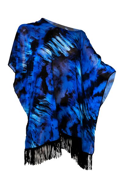 Bolder Φόρεμα παραλίας Simone Blue Tie Dye Tassel