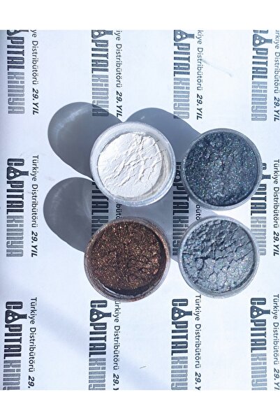 Capital 10 جرام (25 مل) × 4 ألوان مسحوق معدني أم اللؤلؤ إيبوكسي الصباغ الطلاء