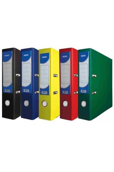 Noki 5 dosare late - 8cm Albastru, Negru, Roșu, Galben, Verde