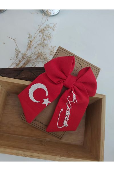 Eli baby handmade Turkish Flag Signed Bow Buckle