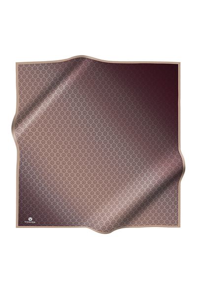 Vissona Γυναικείο Μεταξωτό Φουλάρι Twill Mink Beige