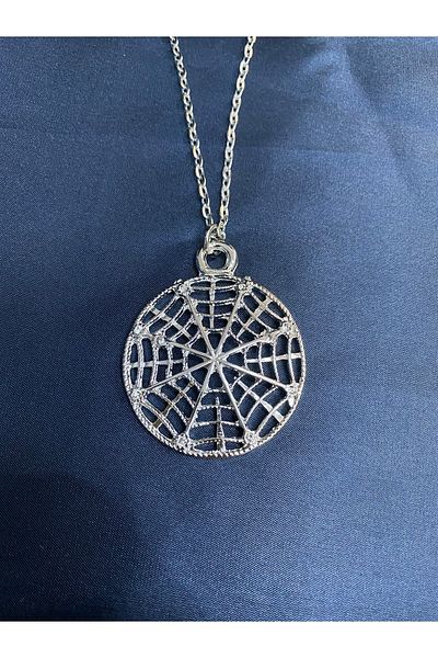 Köstebek Gothic Spider Web Necklace