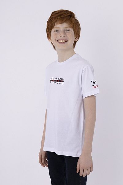 Black One Ανδρικό μπλουζάκι Summer Crew Neck με στάμπα με έγχυση από 100% βαμβακερό ύφασμα μονό ζέρσεϊ