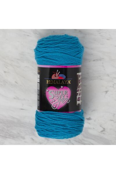 Himalaya Süper Soft Yarn 200 Gr Mavi El Örgü Ipi - 80834 3 adet