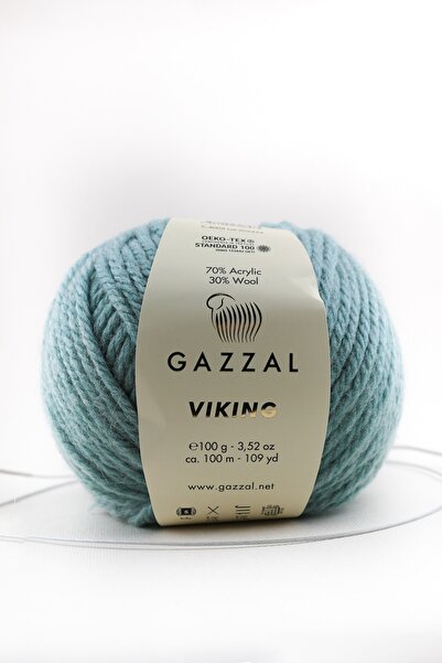 Gazzal Viking 100 г 30% вълна-70% акрилна смес прежда за ръчно плетене Taka Y...