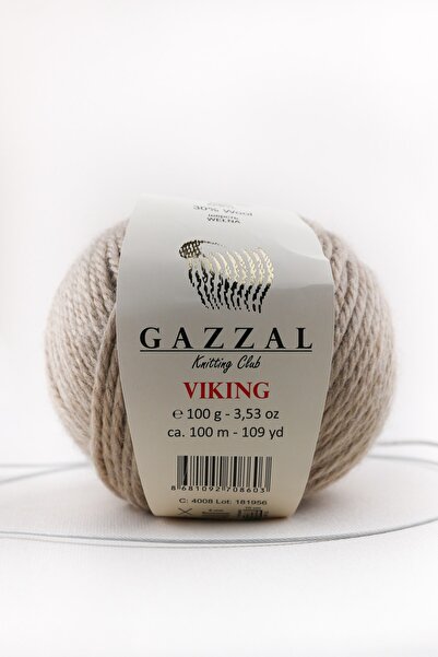 Gazzal خيط تريكو يدوي من مزيج الصوف والأكريليك بنسبة 30% صوف و70% أكريليك (4008) خيط تاكا