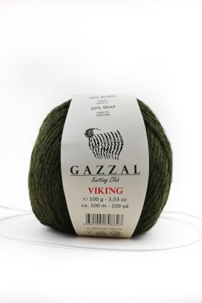Gazzal فايكنغ 100 جرام 30% صوف - 70% أكريليك مخلوط بخيوط الحياكة اليدوية تاكا...