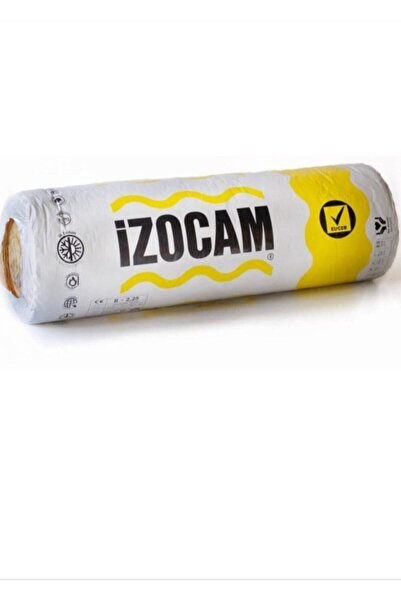İzocam Camyünü 10 cm Çatı Şiltesi Folyosuz 120cm × 8mt 9.60m2 Rulo 1 Adet