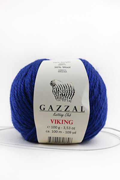 Gazzal خيط حياكة يدوي من الأكريليك المخلوط من فينج 100 جرام (4017)
