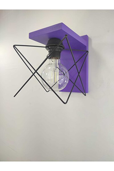 BİAVİZE الشمعدان ديكور خشبي مطلي