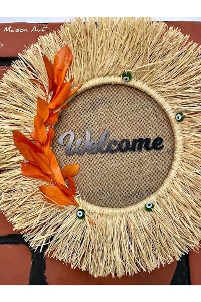 Maison Avf Στολίδι τοίχου πόρτας με κακό μάτι - Raffia M100