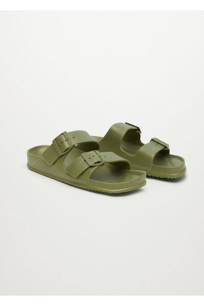 MANGO Man Sandalen aus Gummi mit Schnalle