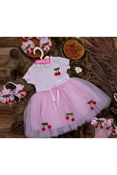 ÖZCAN Κοριτσίστικο φόρεμα Cherry Tutu