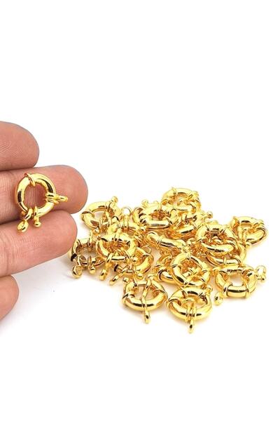 Selvi Konsept Pirinç Üzeri Altın Kaplama Gemici Kilidi 13 mm 1 Adet