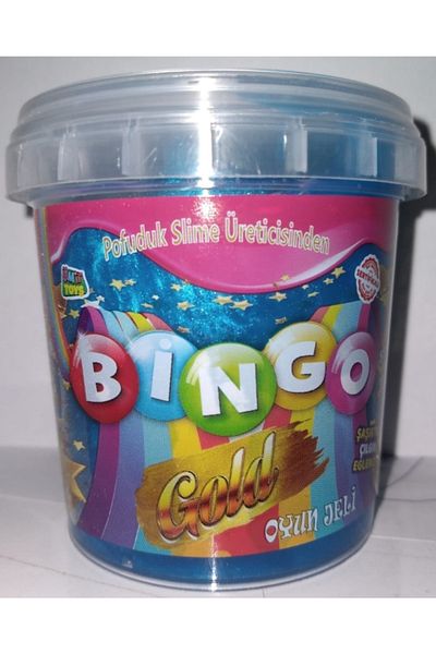 ümit toys B I N G O G O L D سلايم معدني معطر بالفواكه قطعة واحدة 140 جرام سلايم أزرق