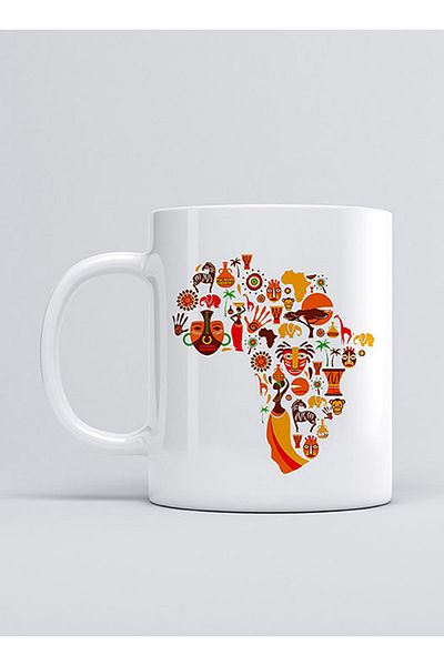 UADAC African Map Mug