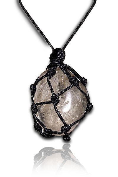 Tesbih Atölyesi Certified Macrame Natural Rutile Quartz Stone Necklace