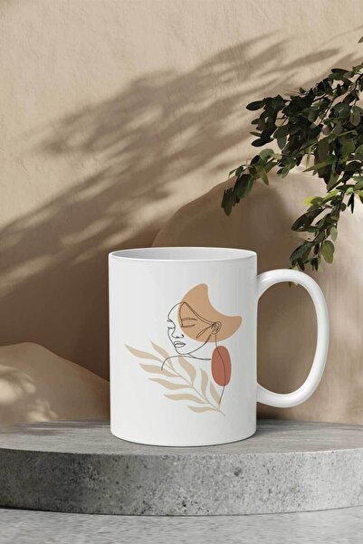 Gizeo Concept كوب منقوش على شكل امرأة مجردة