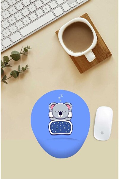 Gizeo Concept Mouse Pad cu model Sleeping Koala cu suport pentru încheietura ...
