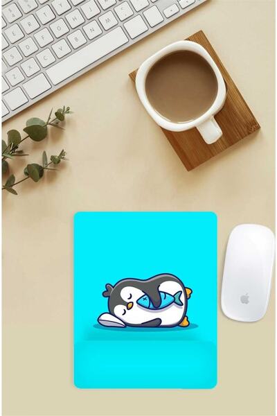 Gizeo Concept Tembel Penguen cu model Mouse Pad cu suport pentru încheietura ...