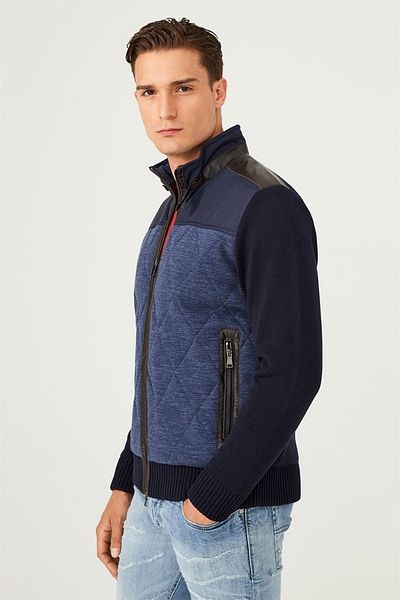 PAUL&SHARK Men's Zippered Knitwear Cardigan