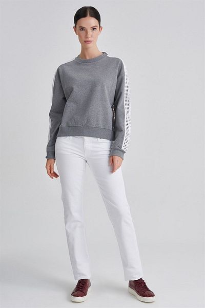 Trussardi Bird Eye Embroidered Women's Sweatshirt