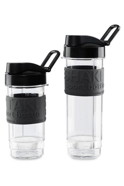 Arzum AR1032 Shake'n Take Personal Smoothie Blender, Rot (300 W, 2 Flaschen)