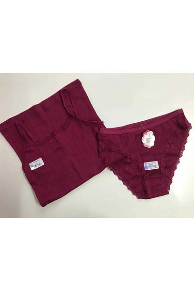 Tutku Σετ εσώρουχα Jacquard Fuchsia