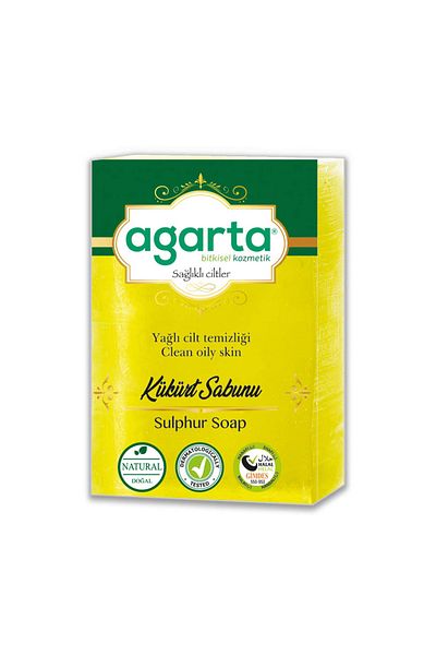 Agarta Sulfur Soap Natural 150 gr 2 Pieces