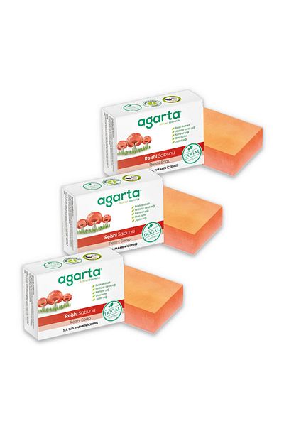 Agarta Reishi Soap Natural 150 Gr 3 Pieces