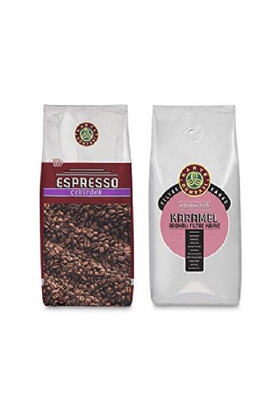 Kahve Dünyası Espresso Core Coffee 1 Kg And Caramel Flavored Core Coffee 1 Kg Deal Package