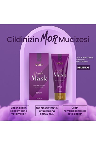 Voir Purple Mask Gama Işınlı Cilt Maskesi 200 Ml