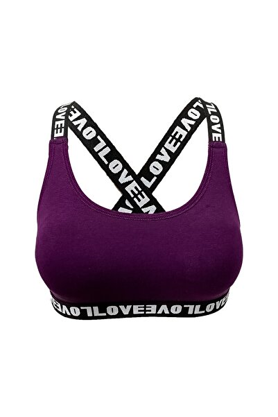 HNX Lila Love Elastic Bustier brazil bugyi női sport fehérnemű szett