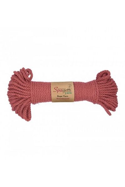 Spagettiyarn 5mm 330g Πλακάκι 3 Περιστρεφόμενο Σχοινί Μακραμέ