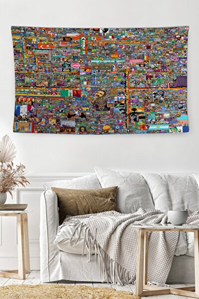 MEKTA HOME Reddit Yıkanabilir Leke Tutmaz Leke Tutmaz Dekoratif Duvar Örtüsü ...